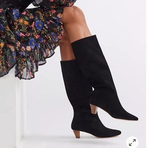 Silent D kitten-Heeled Slouch Boots